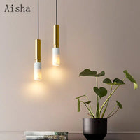 Nordic style terrazzo pendant light for interior decoration