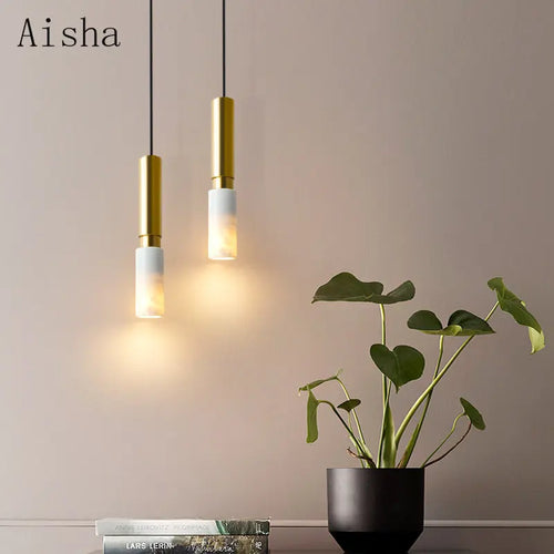 Nordic style terrazzo pendant light for interior decoration