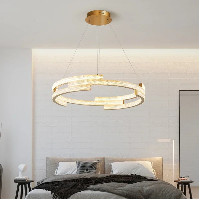 Modern LED pendant light for elegant interior decor - vue 5 sur 16