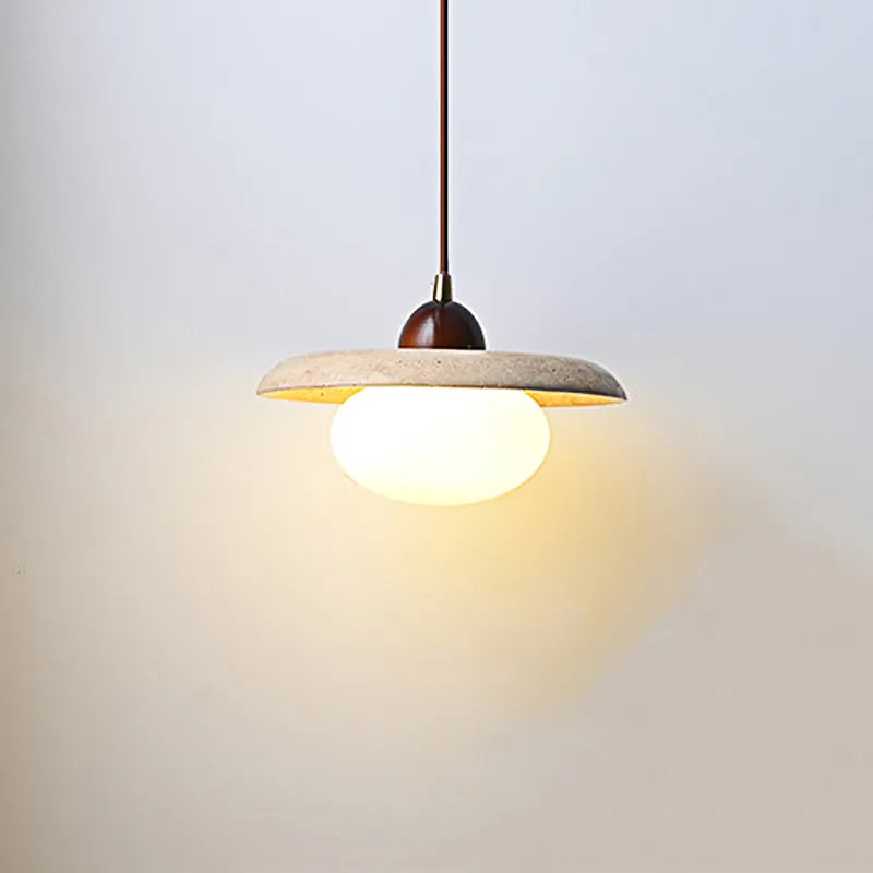 Japanese travertine pendant light
