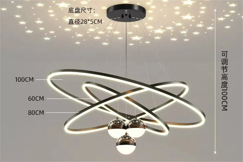 lustre led romantique projecteur de ciel étoilé avec télécommande