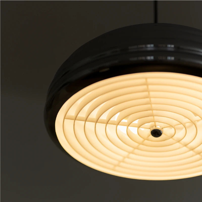 Retro LED pendant light with adjustable arm for industrial interior