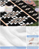Soft lightweight absorbent aztec pattern beach towel