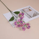 Decorative silk lily flowers for indoor and outdoor use