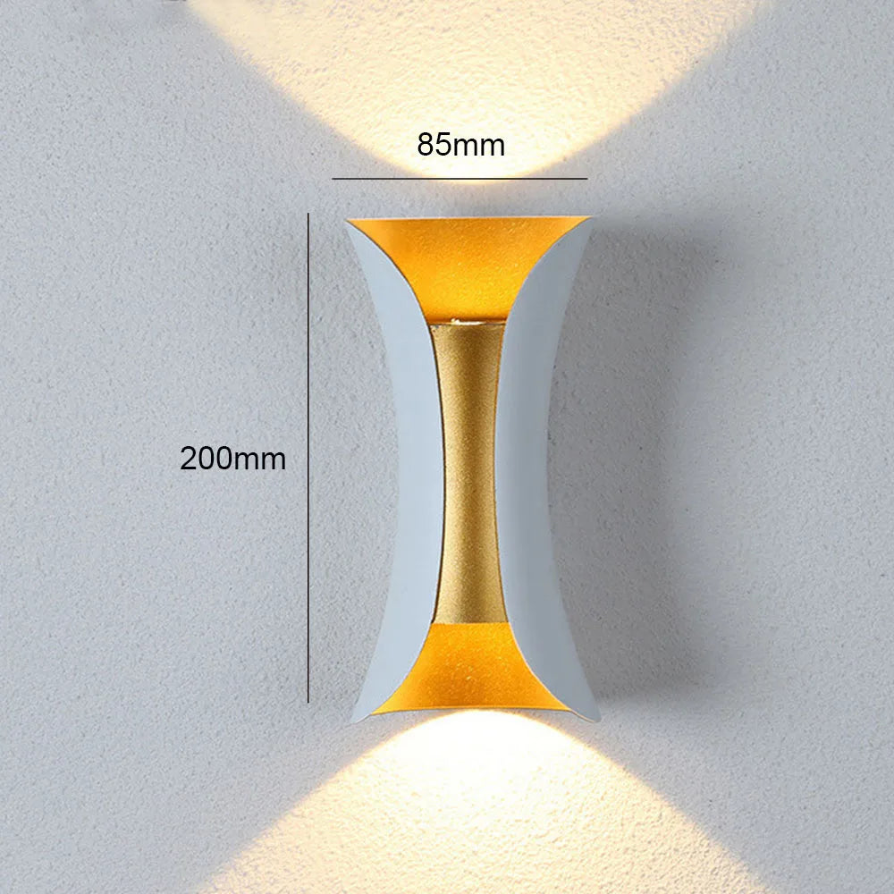 modern waterproof aluminum led wall light for outdoor decoration - vue 10 sur 10