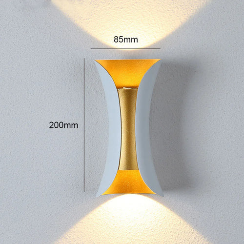 modern waterproof aluminum led wall light for outdoor decoration - vue 11 sur 10
