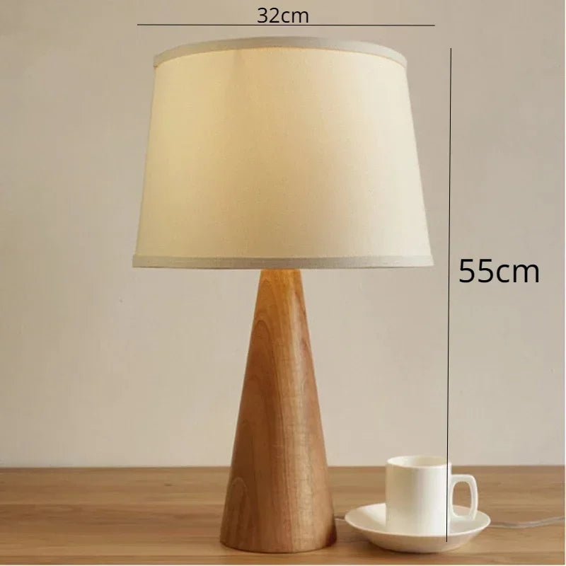 Japanese nordic design wabi-sabi wood floor lamp - vue 12 sur 12