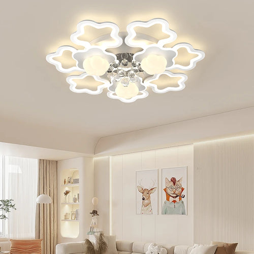 Modern pumpkin-style luxury crystal ceiling light 2024 for the whole house - vue 4 sur 9