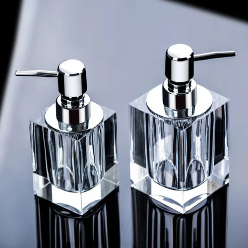Creative and practical glass soap dispenser for bathroom - vue 2 sur 12