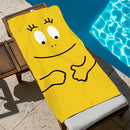 Barbapapa beach towel quick-dry soft print