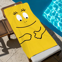 Barbapapa beach towel quick-dry soft print