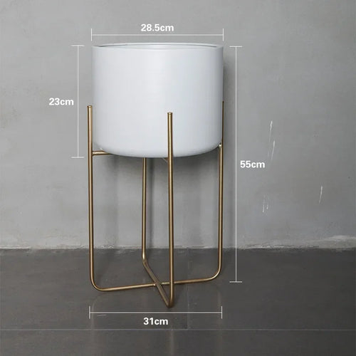 removable and freestanding gold flower stand for elegant plants