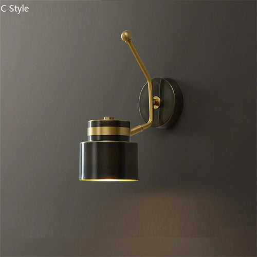 applique murale led pivotante en laiton avec interrupteur pour lecture - vue 11 sur 13