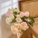 Large artificial silk roses for various decorations