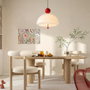 Medieval retro cream glass chandelier for elegant interiors