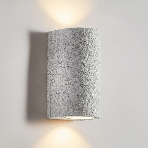 Japanese wabi-sabi retro cement LED wall light - vue 5 sur 11