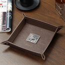 Antique valet tray for organising keys and vintage accessories