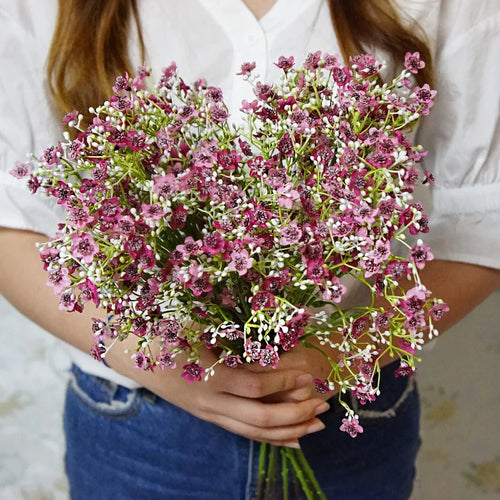 Artificial gypsophila flowers for wedding floral decoration 2024 - vue 5 sur 12