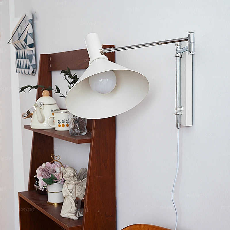 Vintage rotatable wall light retro reading lamp