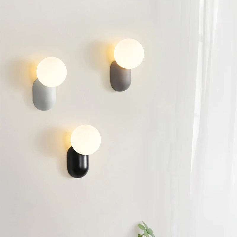 Modern LED wall light small decorative bubble lamp