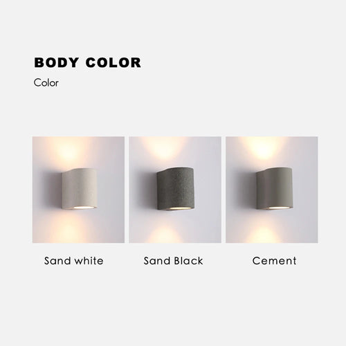 Creative terrazzo cement wall light - vue 7 sur 9