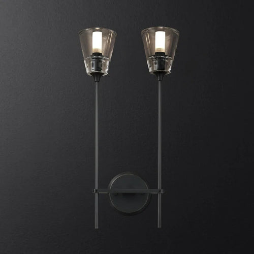 Postmodern wrought iron wall light for interior decor - vue 11 sur 10