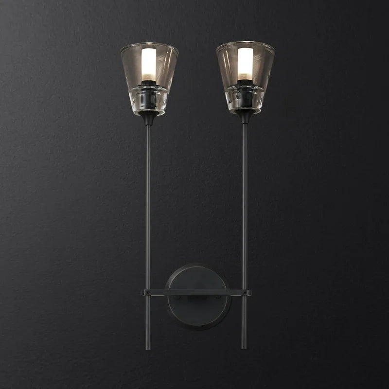 Postmodern wrought iron wall light for interior decor - vue 10 sur 10