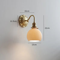 Iwhd walnut wood LED decorative nordic wall light