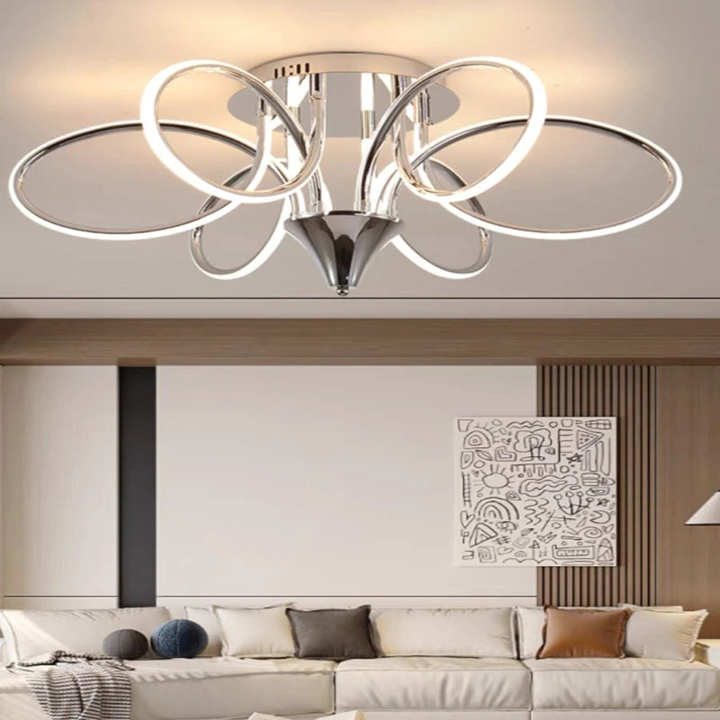Modern LED ceiling light for stylish interior decor 2024