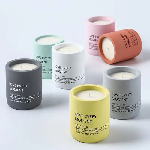 handmade ceramic aromatherapy candle container - vue 3 sur 11