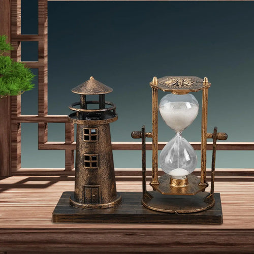 decorative lighthouse sculpture for table and desk - vue 4 sur 6