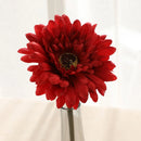 Set of artificial gerbera flower heads for indoor and outdoor decoration