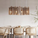 Solid wood Chinese restaurant chandelier