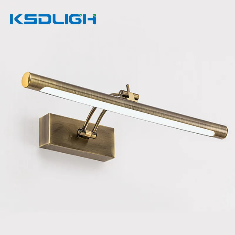 Modern bathroom mirror wall light waterproof dimmable - vue 5 sur 10