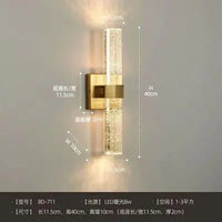 Modern LED wall light with bubble effect for TV background