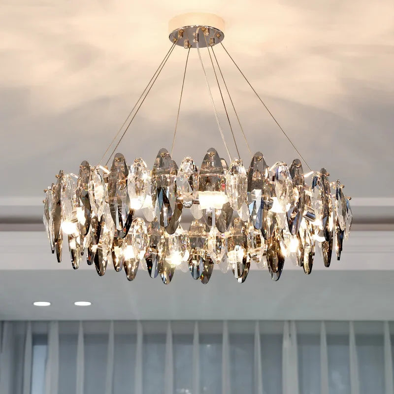 Modern crystal chandelier for elegant interior decor 2024