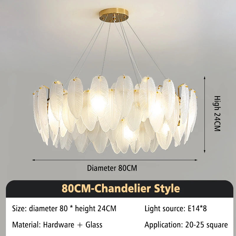 Modern glass designer chandelier