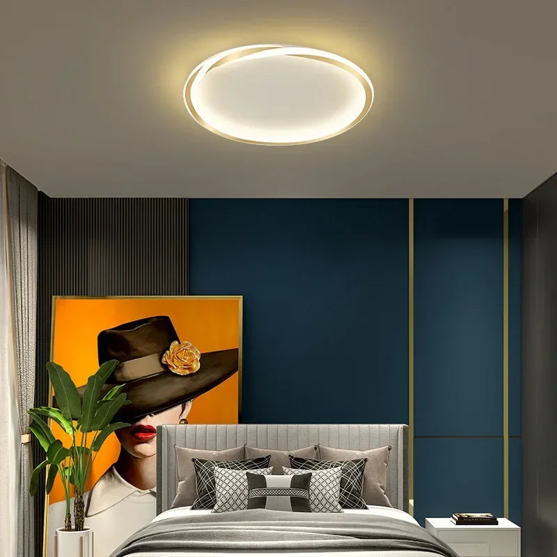Modern LED ceiling light for elegant interior décor - vue 6 sur 16