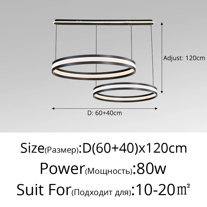 Modern Italian minimalist chandelier for a luxurious atmosphere - vue 14 sur 15