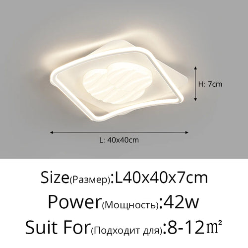 Modern rectangular ceiling light for indoor and outdoor lighting - vue 8 sur 10