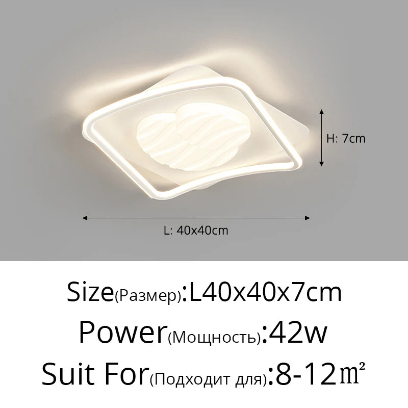 Modern rectangular ceiling light for indoor and outdoor lighting - vue 7 sur 10