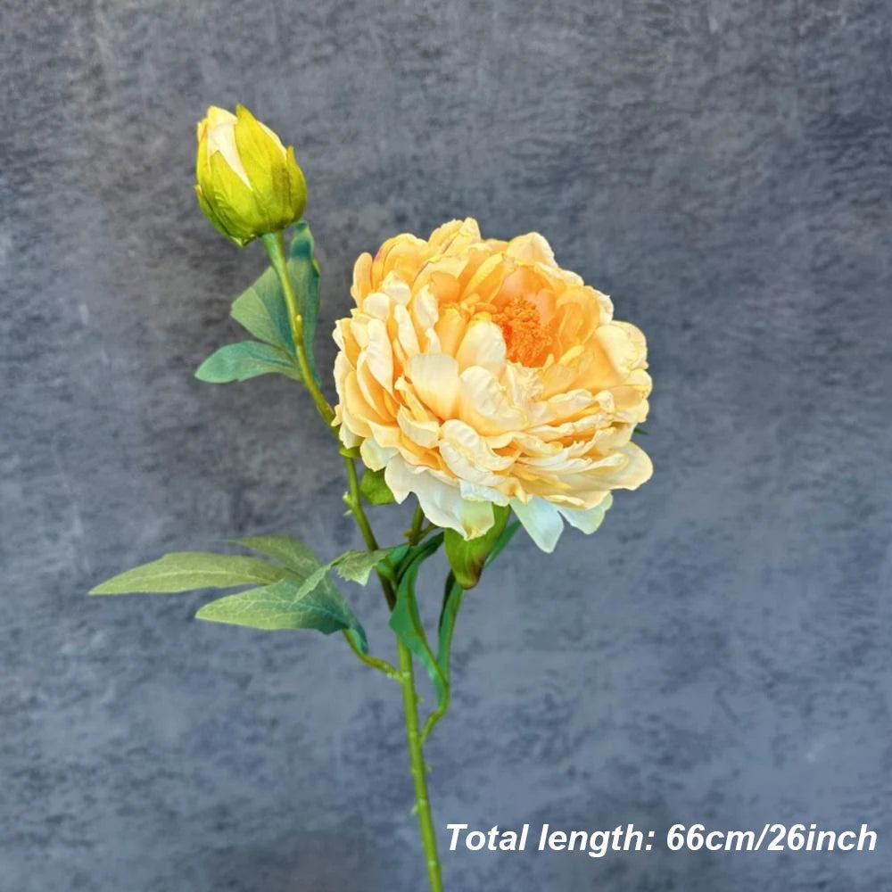 Silk artificial peony bouquet for weddings and home decor - vue 14 sur 21