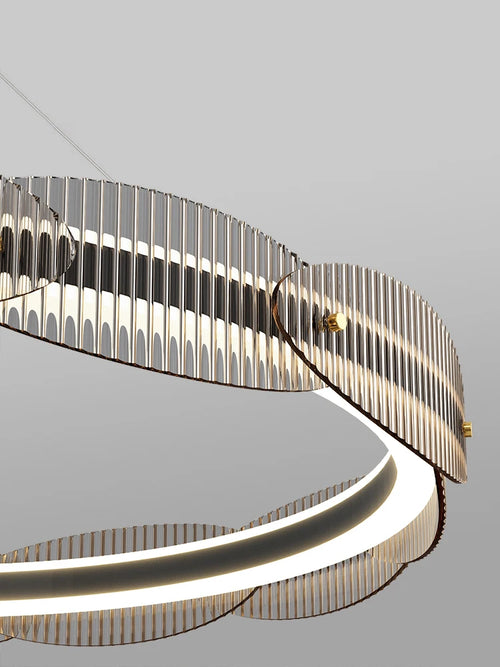 Modern designer chandelier for living room and restaurant pendant lighting - vue 5 sur 12