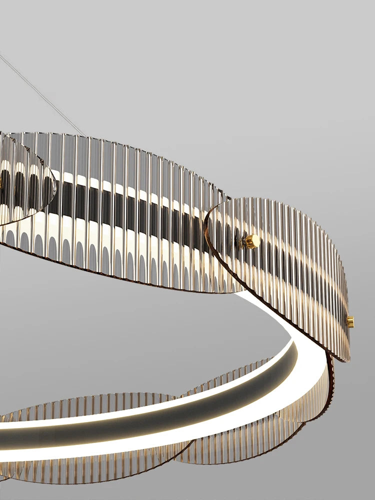 Modern designer chandelier for living room and restaurant pendant lighting - vue 4 sur 12