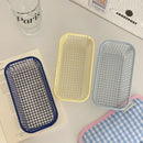 metal storage basket for desk and makeup