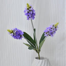 Artificial lavender silk flower stems for interior decoration