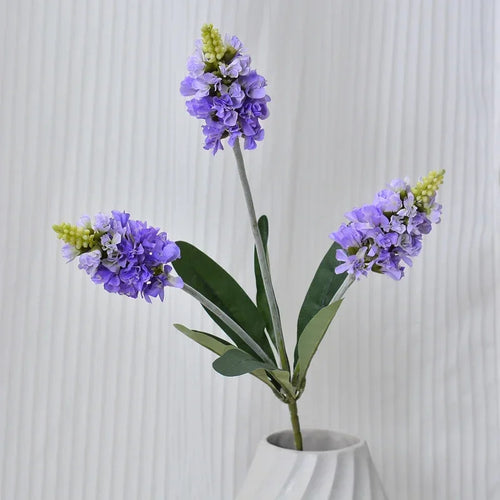 Artificial lavender silk flower stems for interior decoration - vue 13 sur 12