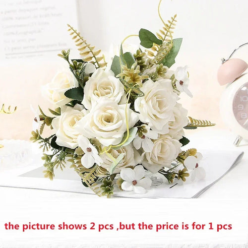 Artificial rose bouquet for decoration and party gift - vue 13 sur 13