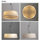 Modern minimalist linen chandelier chinese japanese wabi-sabi pendant
