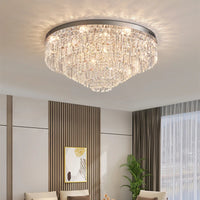 Luxury French style crystal ceiling light simple atmosphere 2024
